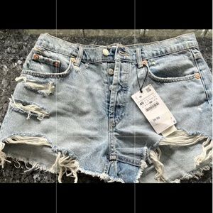 NWT Zara denim shorts size 8